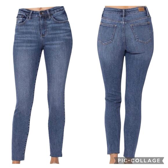 Judy Blue Hi-Waisted Embroidered Pocket Relaxed Fit #JB88259 Size 16W - Picture 1 of 11